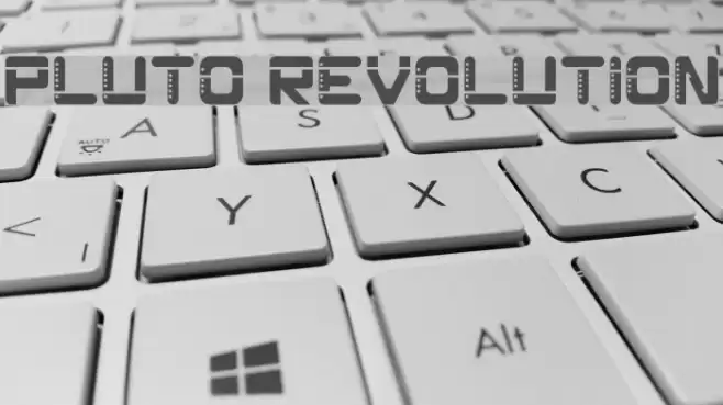 Pluto Revolution Font examples