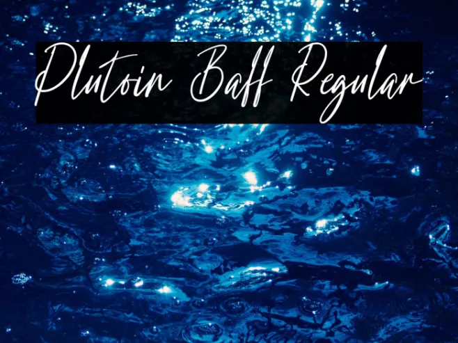 Plutoin Baff Regular Example 2