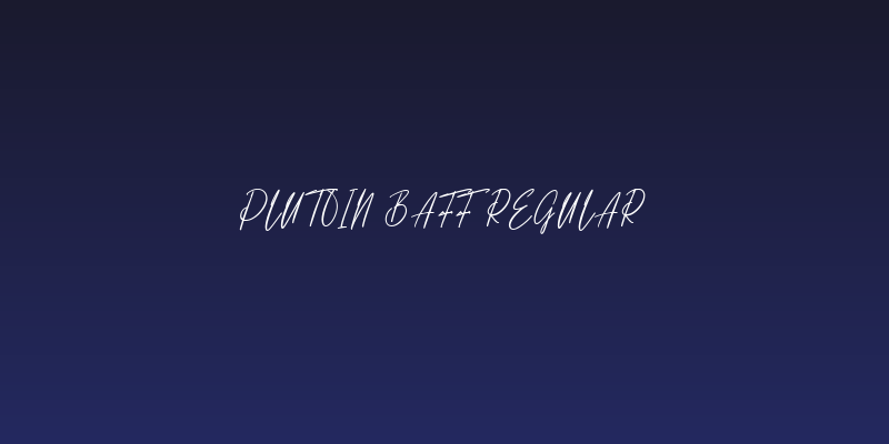Plutoin Baff Regular Social Header