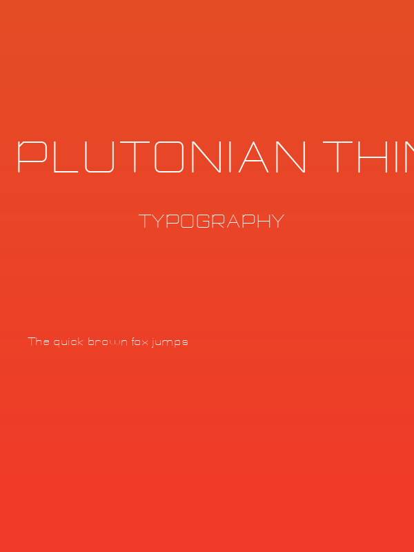 Plutonian Thin Demo Poster