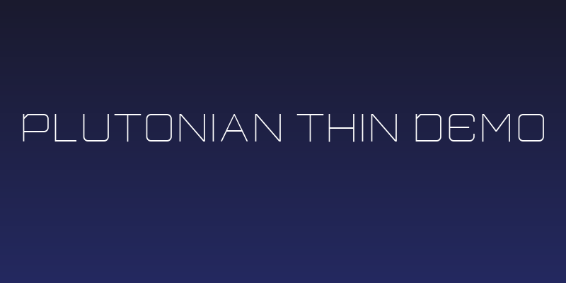 Plutonian Thin Demo Social Header
