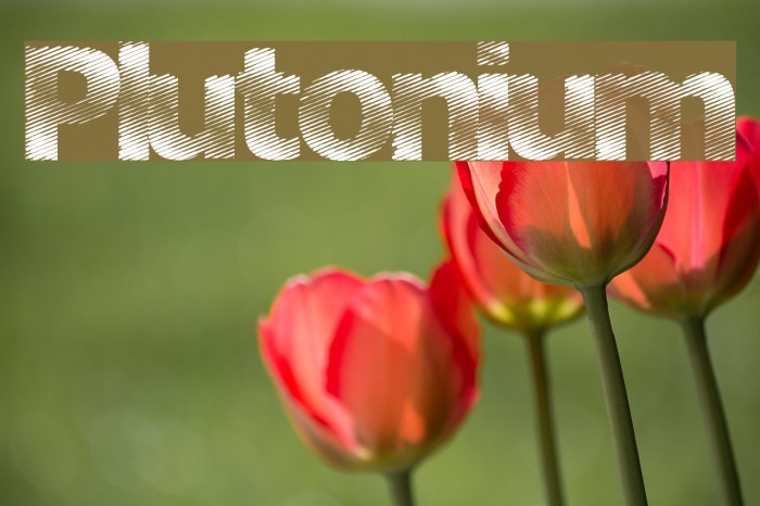 Plutonium Font examples