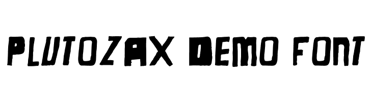 Plutozax Demo Font  免费字体下载