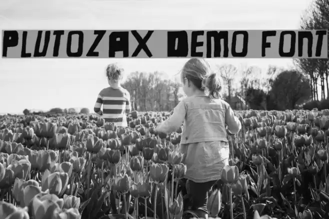 Plutozax Demo Font Font examples
