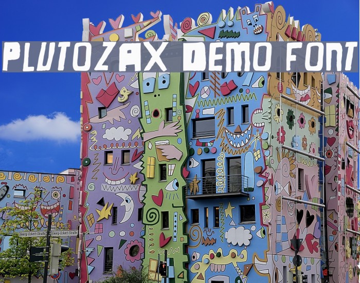 Plutozax Demo Font Example 3