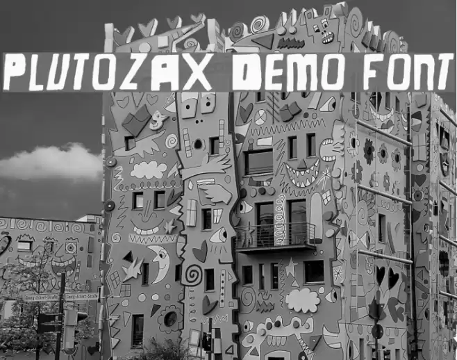 Plutozax Demo Font Font examples