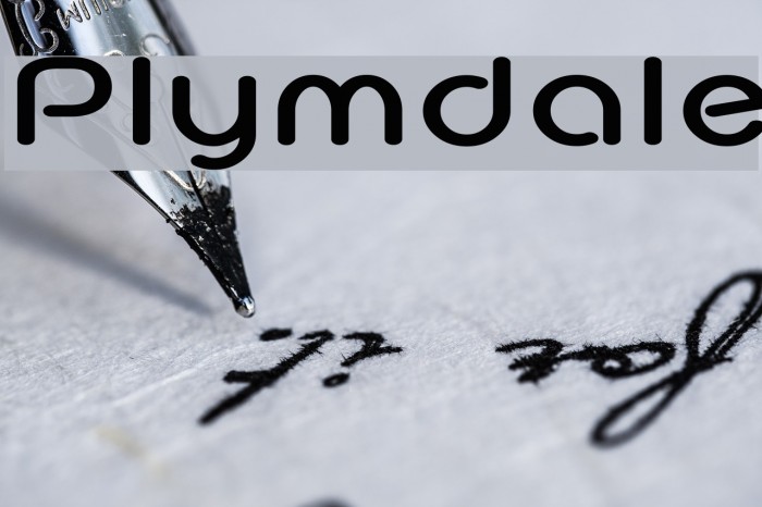 Plymdale Font examples