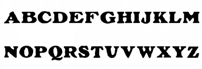 Plymouth Font UPPERCASE