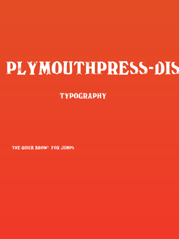 PlymouthPress-Display Poster
