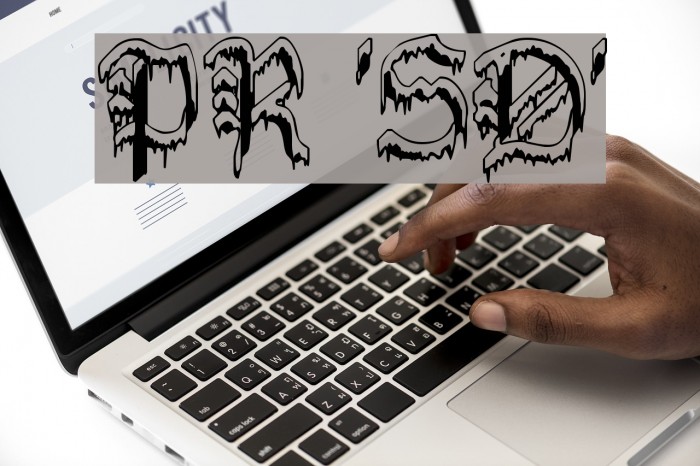 PlymouthRock 'SnowDusted' Font examples