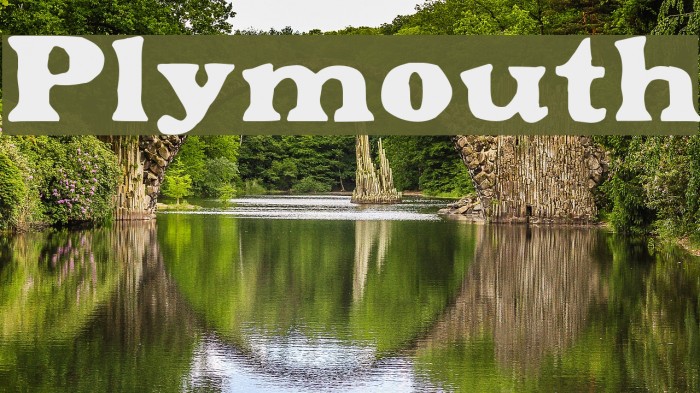 Plymouth Шрифта examples