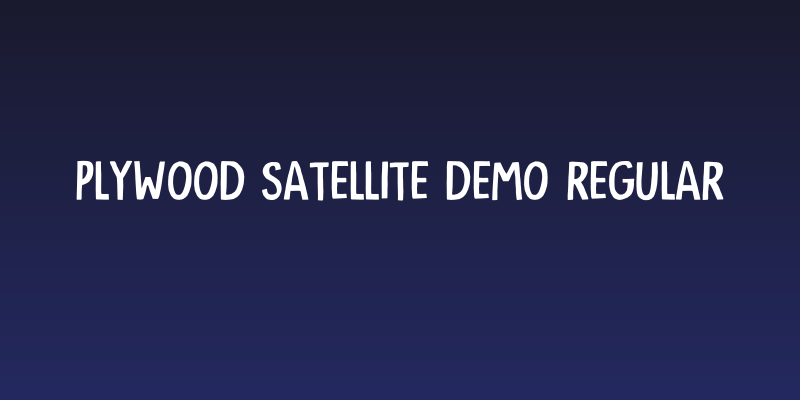 Plywood Satellite DEMO Regular Social Header