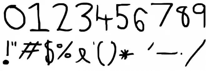 plain sexy Font OTHER CHARS