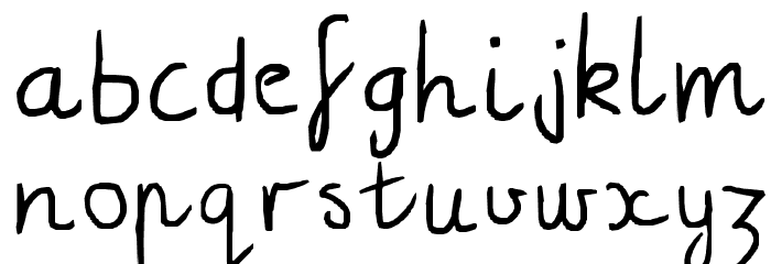 plain sexy Font LOWERCASE
