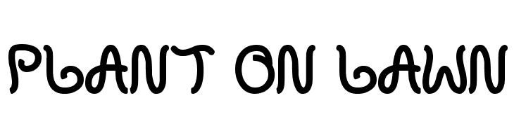 plant on lawn  Free Fonts Download