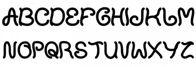 plant on lawn Font UPPERCASE