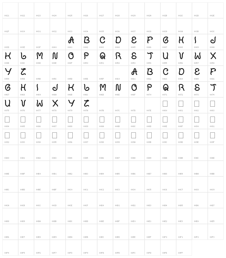 plant on lawn Character Map