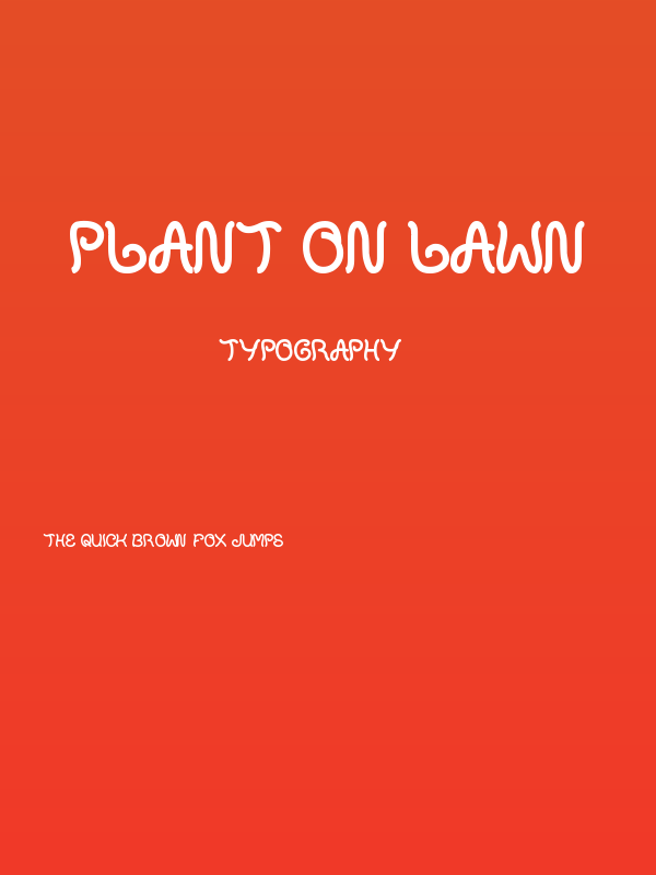 plant on lawn Poster