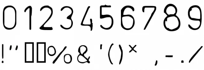 plantiya2 Font OTHER CHARS