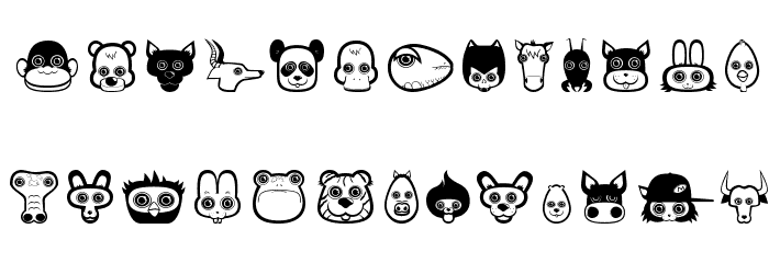 plastic pets Font LOWERCASE