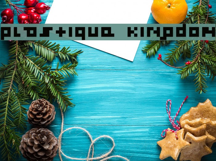plastique kingdom Font examples