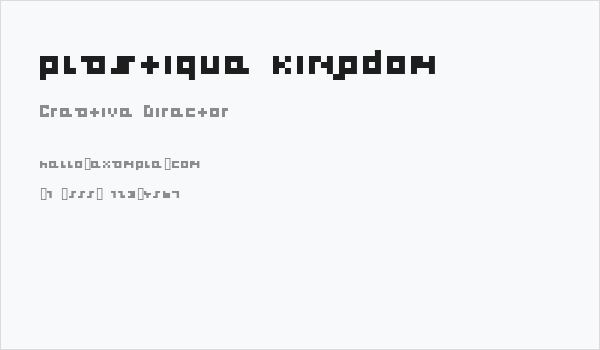 plastique kingdom Business Card