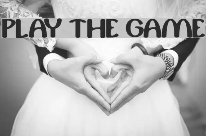 play the game Font examples