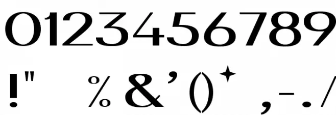 plus Font OTHER CHARS