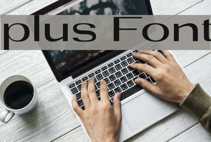 plus Font examples