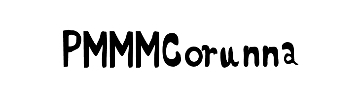 PMMM Corunna  font caratteri gratis