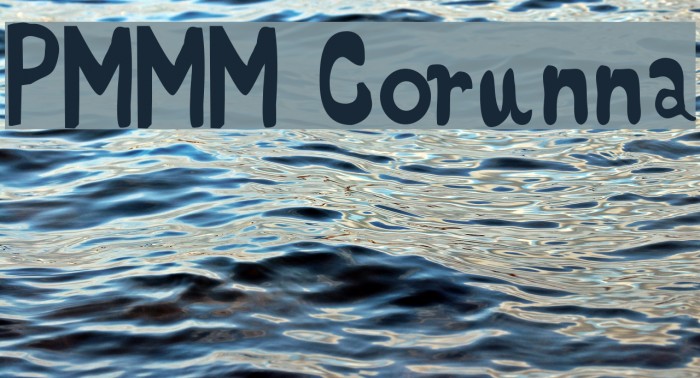 PMMM Corunna Font examples