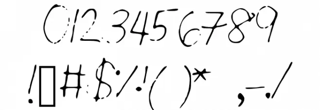 PMSmallCrew Font OTHER CHARS