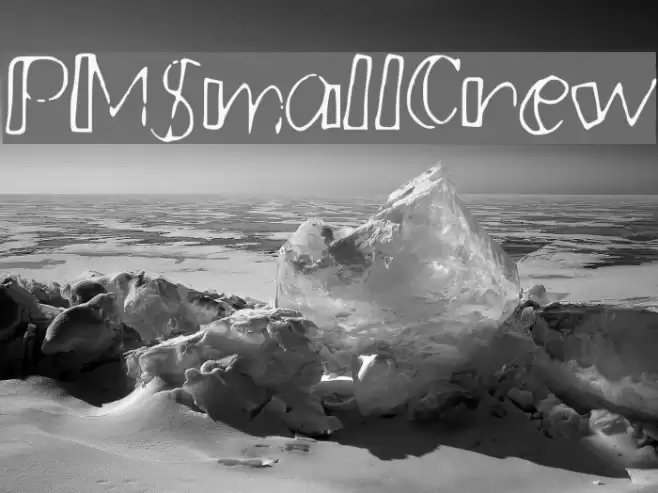 PMSmallCrew Font examples