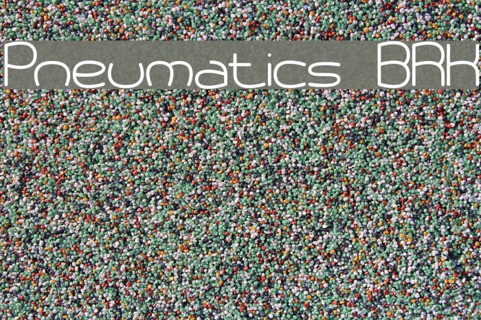 Pneumatics BRK Шрифта examples