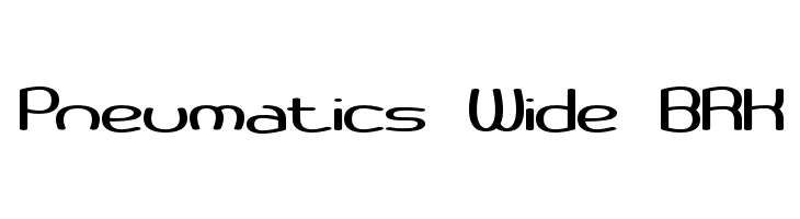 Pneumatics Wide BRK Font