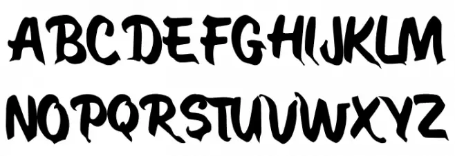 POCONG Schriftart Groß