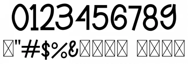 PODORADONGdemoRegular Font OTHER CHARS