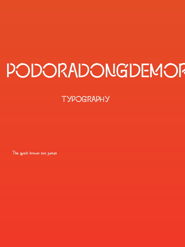 PODORADONGdemoRegular Poster