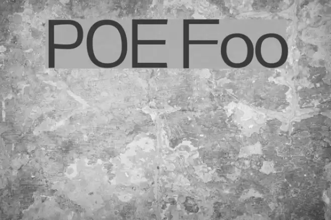 POE Foo Font examples