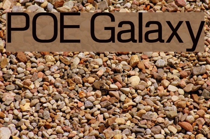 POE Galaxy Font examples