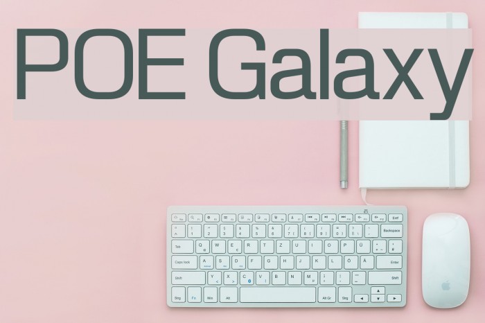 POE Galaxy Font examples
