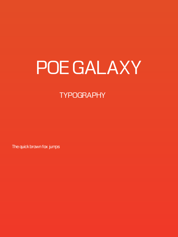POE Galaxy Poster