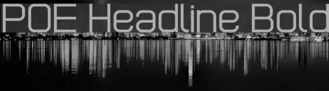 POE Headline Bold Font examples