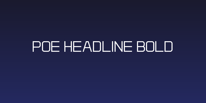 POE Headline Bold Social Header