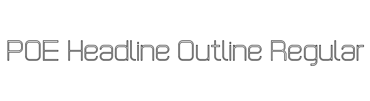 POE Headline Outline Regular Font