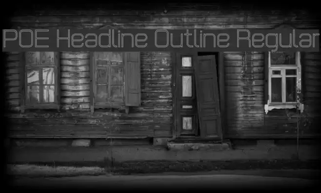 POE Headline Outline Regular Font examples