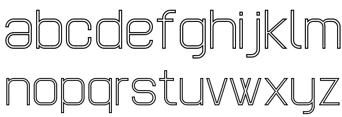 POE Headline Outline Regular Font LOWERCASE