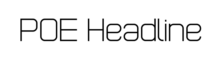 POE Headline Font