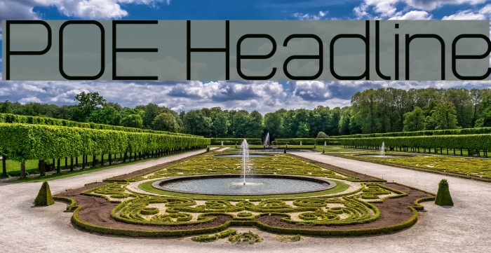 POE Headline Font examples