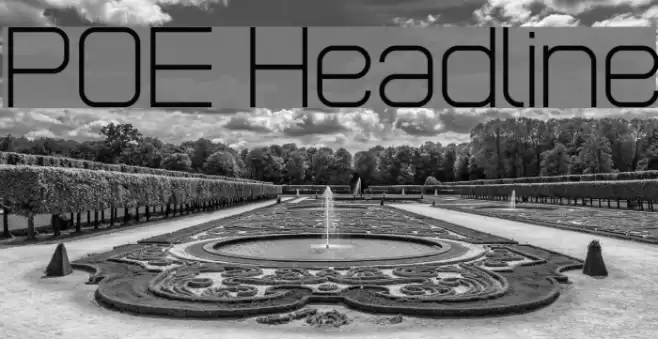 POE Headline Font examples